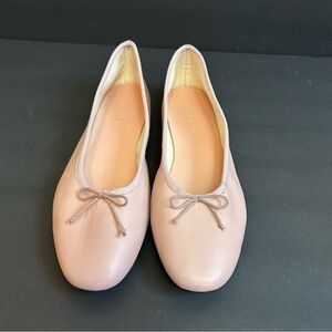 J. Crew Women's Ballet Flats in Blush Pink with Bow Size 11